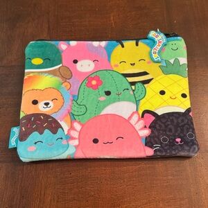 Squishmallows Plush Zippered Pouch Pencil Case Make Up Bag Purse with Zipper